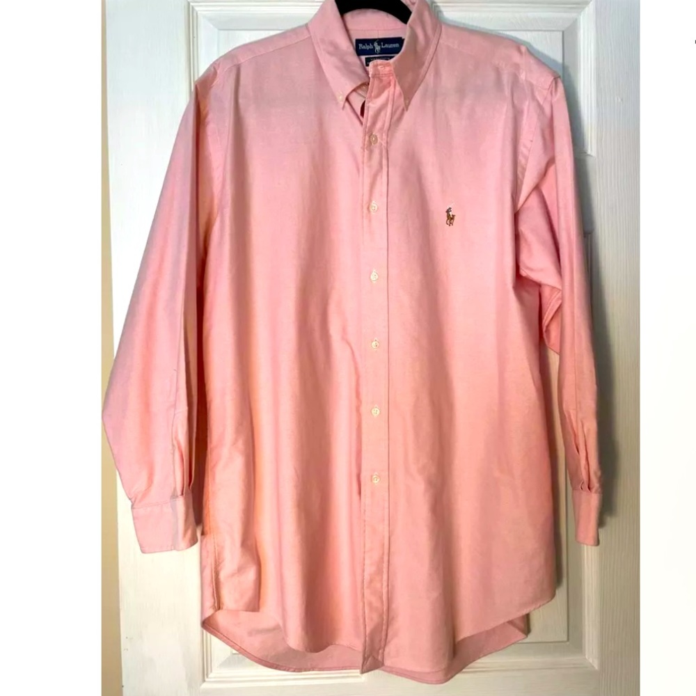 ❤️Polo Ralph Lauren men’s Salmon Yarmouth oxford  size 16-32